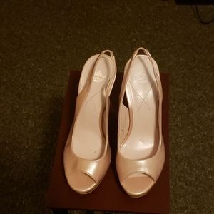 High heel cut out sandals